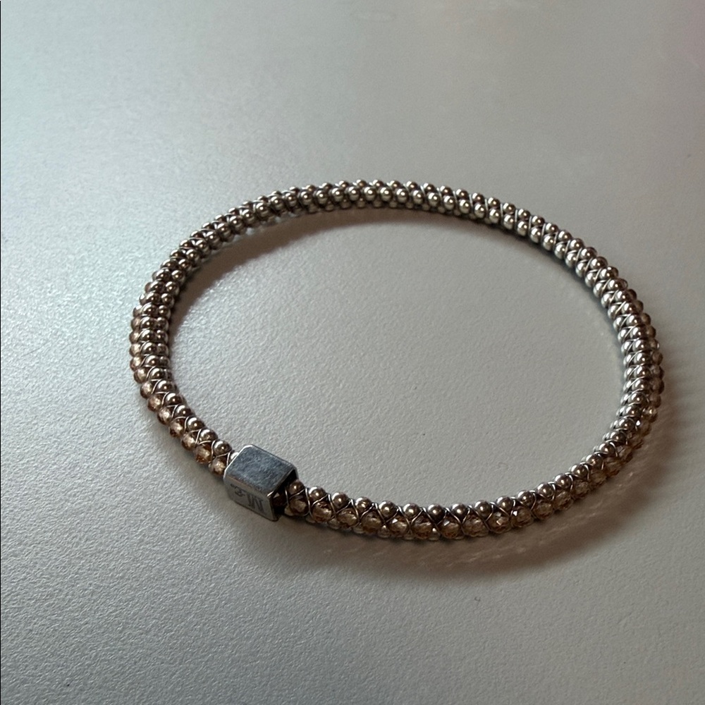 Mignot Faget Halo Gemstone Bangle Sunstone bracelet